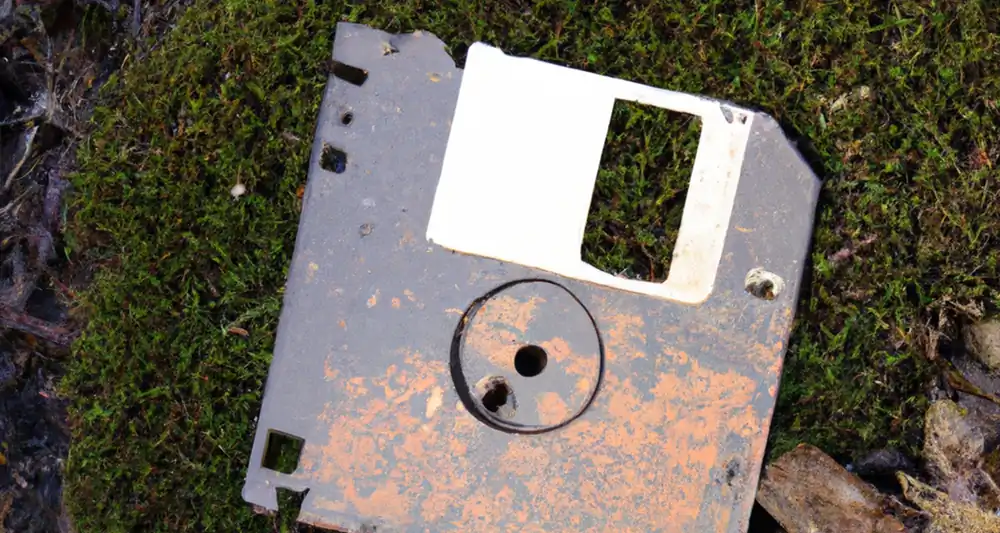 Old technology becoming obsolete, cast aside from modern standards.