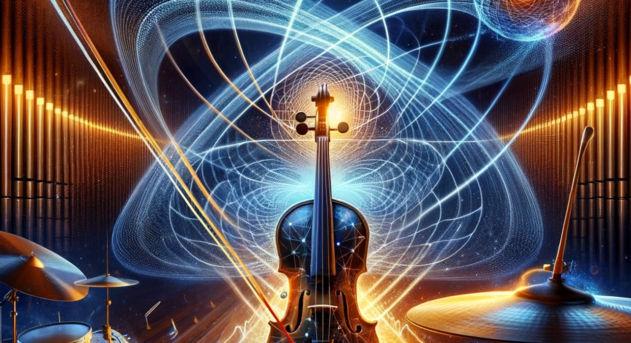 The Vibrational Bond: Physics Meets Music Harmonizing Sound Waves with Quantum Worlds